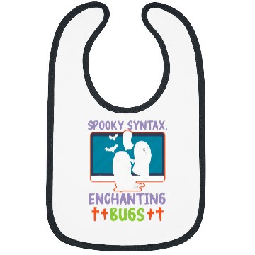 Discover Spooky Syntax Enchanting Bugs Spooky Programmer Halloween Bibs