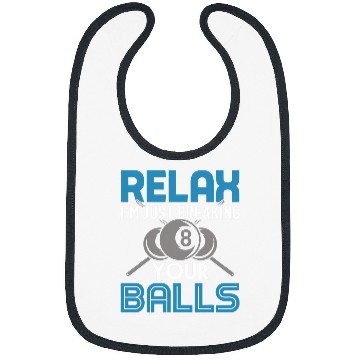 Discover Breaking Your Balls Funny Billiards Pool Player Gift 1 Bibs