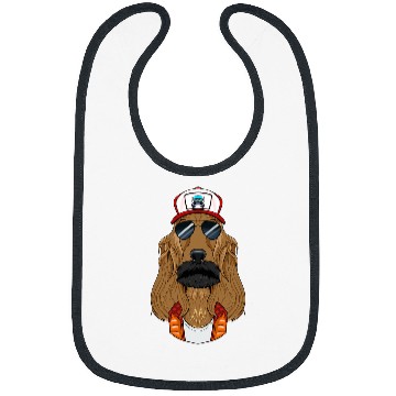 Discover Trucker Dog I Truck Driver Cocker Spaniel Bibs