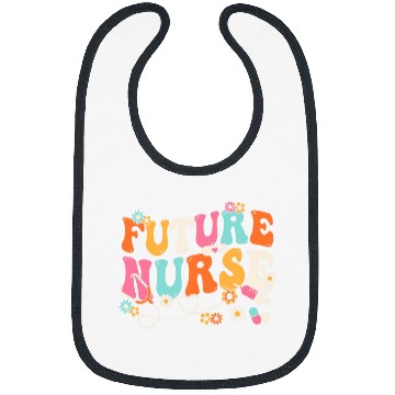 Discover Groovy Future nurses Week Nursing School Student Stethoscope Bibs