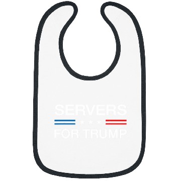 Discover Servers For Trump 2024 Funny Election Waiter Waitress Server Bibs