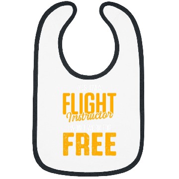 Discover Flight Instructor Pilot Aviation Trainer 25 Bibs