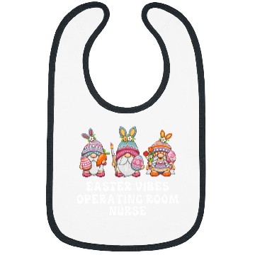 Discover Operating Room nurses Gnomes Easter Vibes Bibs