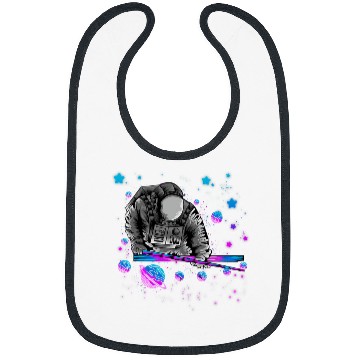 Discover Astronomy Galaxy Billiard Player Astronaut Pool Player Star Bibs