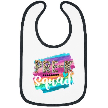 Discover PreK Squad Leopard Print Back To School Teacher Student Bibs