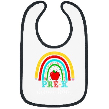 Discover Prek Dream Team Teacher Student Retro Back To School Bibs