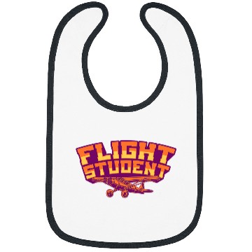 Discover Flight Student Retro Student Pilot Aviation Training Aviator Bibs