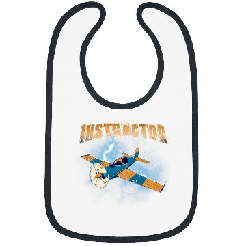 Discover Flight Instructor Pilot School Airplane Teacher Bibs