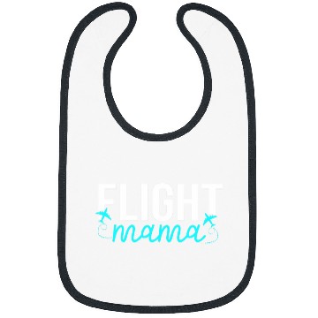 Discover Flight Mama Attendant Airplane Plane Pilot Flight Mom Mother Bibs