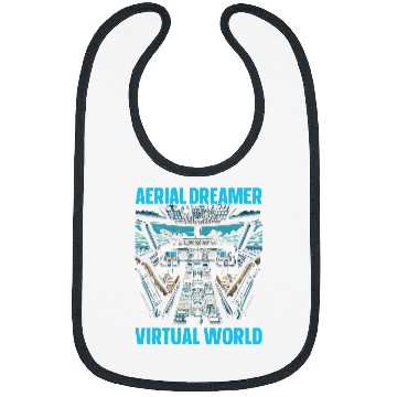 Discover Flight Simulator Aviation Console Pilot Flight Simulation 3 Bibs