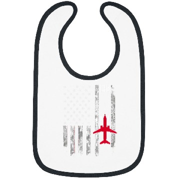 Discover US Flag Airport Runway Airplane Pilot Bibs