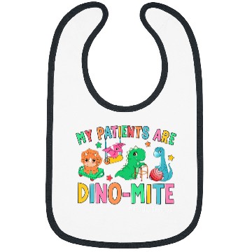 Discover Pediatric Occupational Therapy OT Assistant Cute Dinosaur Bibs