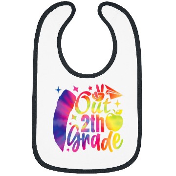 Discover Peace Out Second Grade Graduation Teacher Kids Graduation Bibs