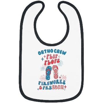 Discover Ortho Crew Orthopedic nurses July 4th Memorial Veterans Day Bibs