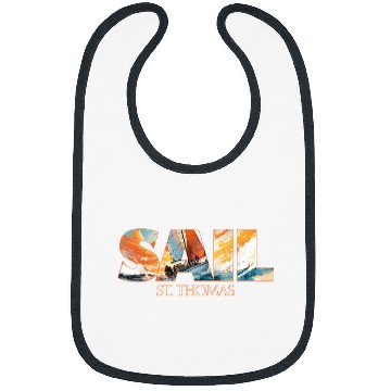 Discover St Thomas Sailing Nautical Sailor Bibs
