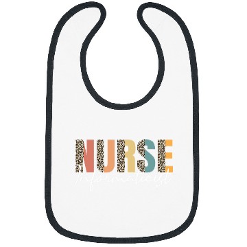 Discover nurses Informaticist Leopard Pattern Nursing Informatics Bibs
