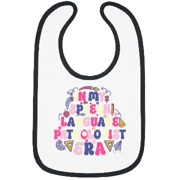 Discover SLP Groovy Speech Language Pathologist Era Speech Therapist Bibs