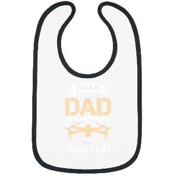 Discover Quadcopter Father Drone Pilot Dad 1 Bibs