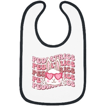 Discover Groovy Pediatrics Bunny Easter PEDS nurses Crew Easter Day Bibs