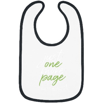 Discover Just One More Page Funny Book Reader Reading Nerd Bookworm Bibs