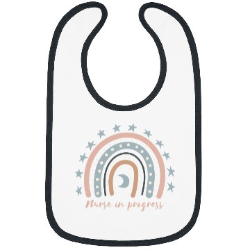 Discover nurses In Progress Nursing School Student Boho Rainbow Cute Bibs