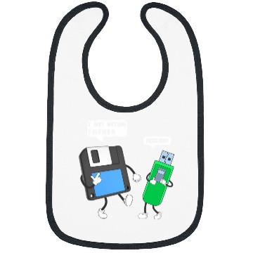 Discover USB Floppy Disk Im Your Father Funny Programmer Engineer Bibs