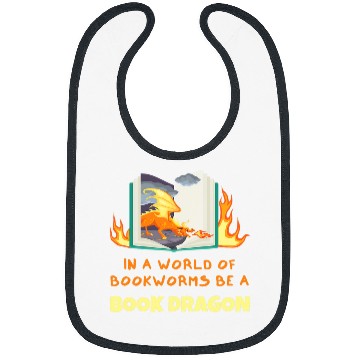 Discover Book Dragon Design Librarian Book Lovers 1 Bibs