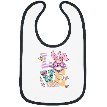 Discover Love nurses Easter Bunny Eggs Stethoscope Cute Scrub Women Bibs