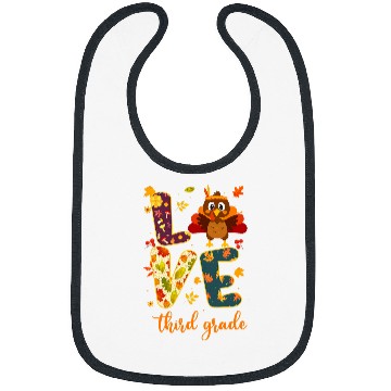Discover love third grade happy fall yall autumn teacher student Bibs