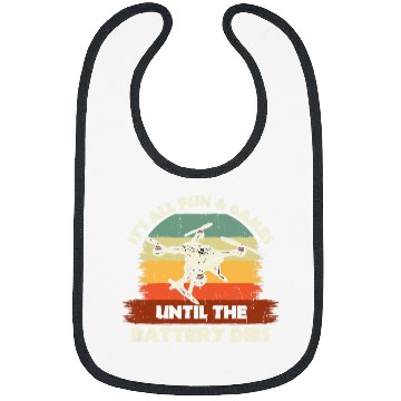 Discover Funny Drone RC Pilot Fun Games Until The Battery Dies 2 Bibs