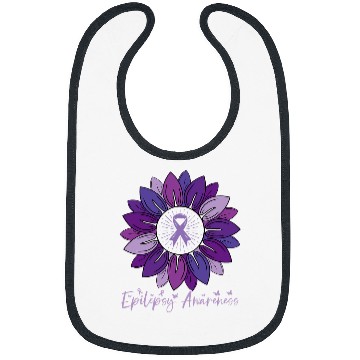 Discover Sunflower Epilepsy Awareness Month Bibs