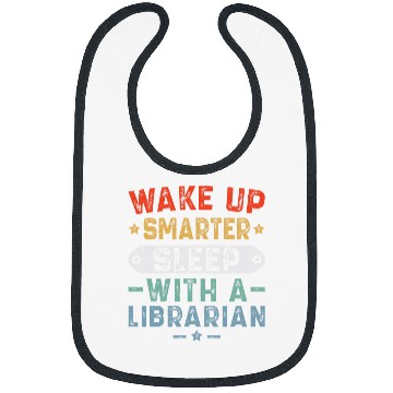 Discover Funny Librarian Design Humor Joke for Reading Book Lovers Bibs