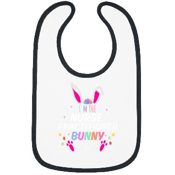 Discover Im The nurses Practitioner Bunny Easter Day Rabbit Matching Bibs