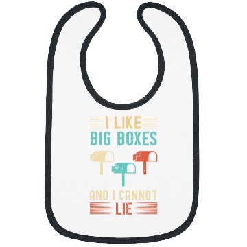 Discover I Like Big Boxes And I Cannot Lie Mailbox Postal Carrier 3 Bibs
