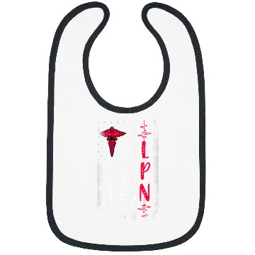 Discover LPN American Flag July 4th Licensed Practical nurses LPN Bibs
