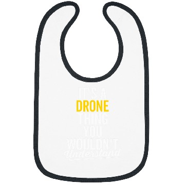 Discover Funny Drone Pilot Lover Quadcopter Operator UAV Sarcasm Bibs