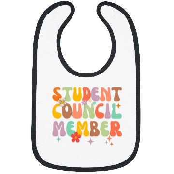 Discover Student Council Member World Student Day Cute Groovy Bibs
