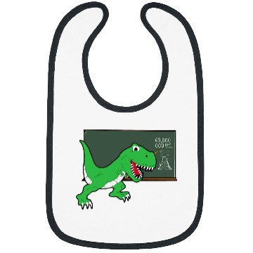 Discover Funny Dinosaur Teacher Cool Professor Dino Teaching Bibs