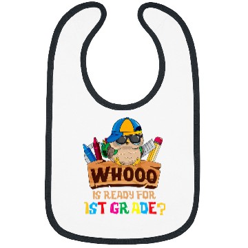 Discover Whooo Is Ready For 1st Grade Owl Back To School First Day Bibs