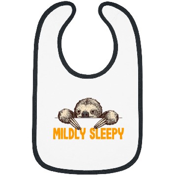 Discover Sleepy Funny Sloth Lover Humor Lazy Sarcastic Student Bibs