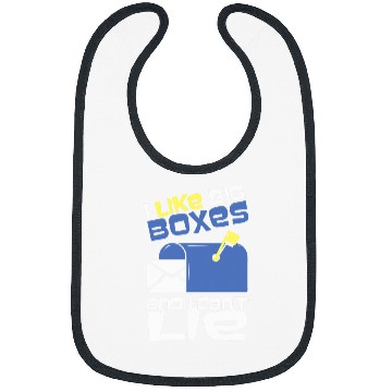 Discover I Like Big Boxes Can Not Lie Funny Postal Workers Gift Bibs