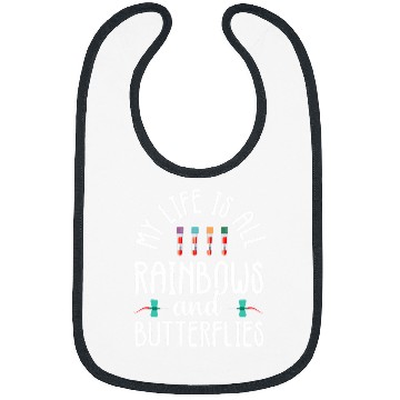 Discover Rainbow Butterflies Phlebotomist Phlebotomy technician nurses Bibs