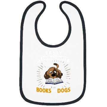 Discover Book Dog Reading Bookworm Librarian Reader Bibs