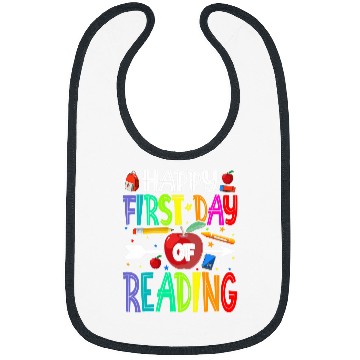 Discover Happy First Day Of Reading Teacher Students Bibs