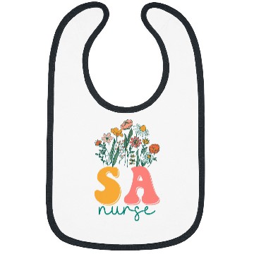 Discover Groovy Wildflower Substance Abuse nurses Tees Bibs