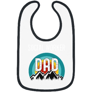 Discover Social Worker Dad Fathers Day Gift Bibs