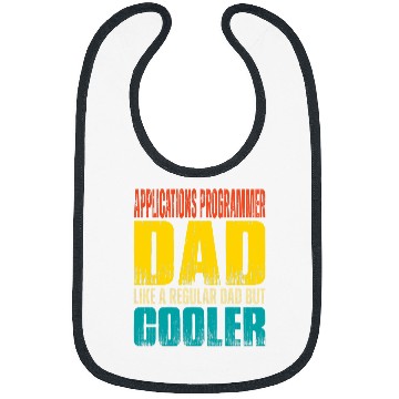 Discover Mens Applications Programmer Dad Like a Regular Dad but Cooler 1 Bibs