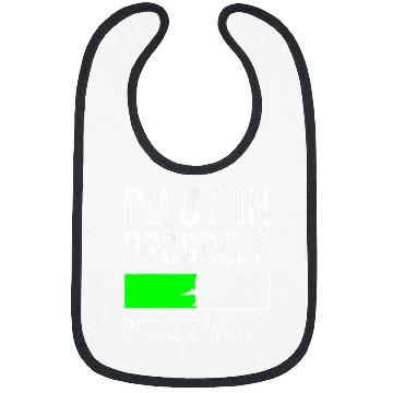 Discover Funny Flight School Student Pilot In Progress Bibs