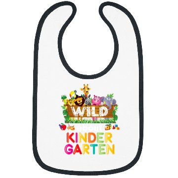 Discover Wild About Kindergarten Teacher Student Back To School Kid Bibs