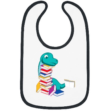 Discover Dinosaur Reading Book Person or Bookish Bibs